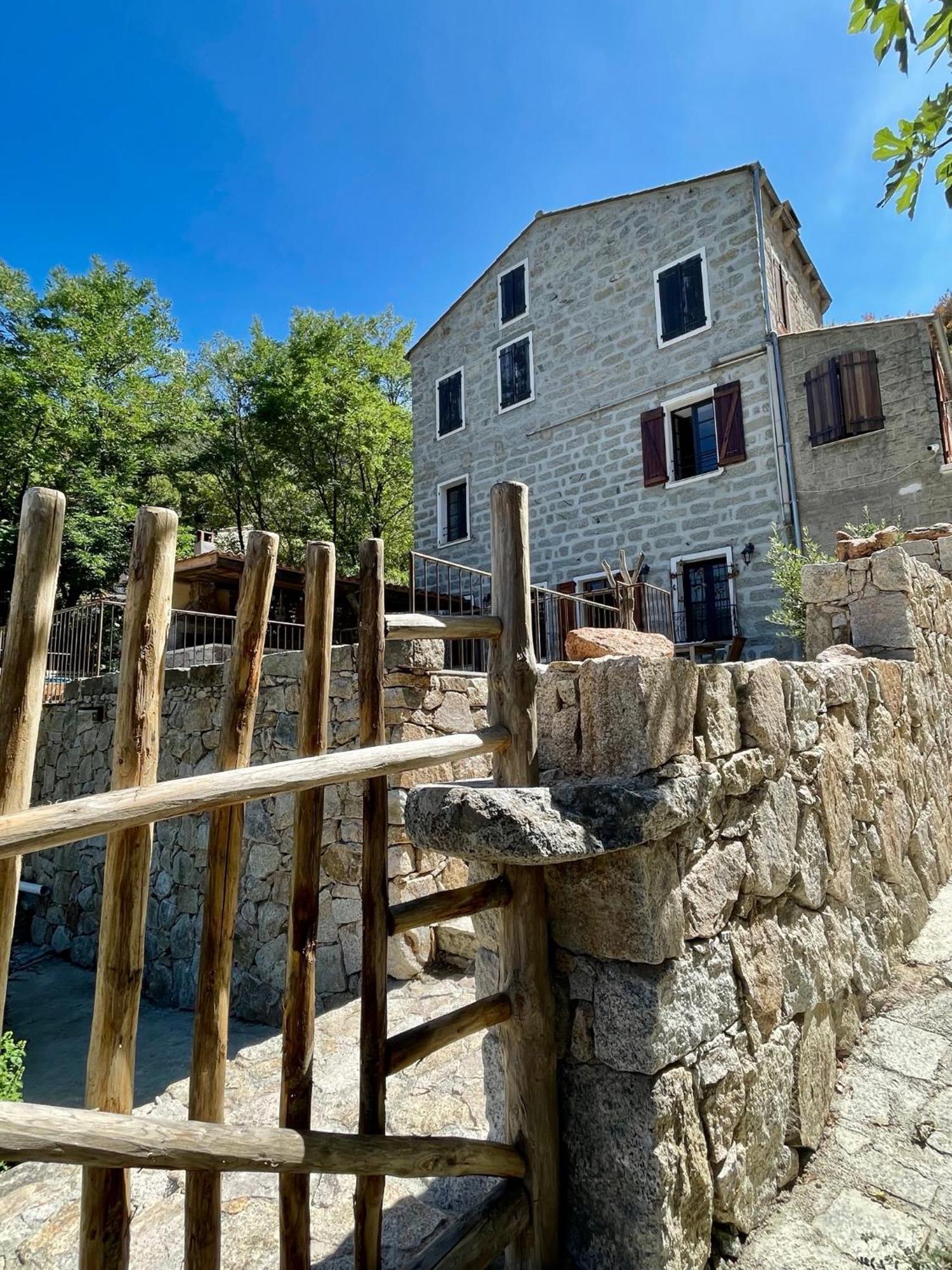 Casa Arena Authentique Maison De Village Avec Piscine Au Coeur De L'Alta Rocca - Zoza Extérieur photo