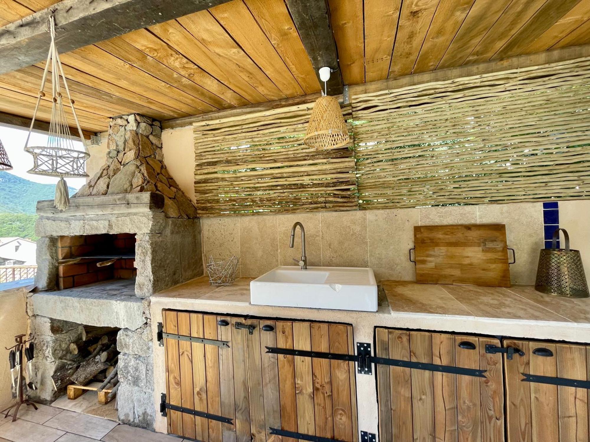 Casa Arena Authentique Maison De Village Avec Piscine Au Coeur De L'Alta Rocca - Zoza Extérieur photo