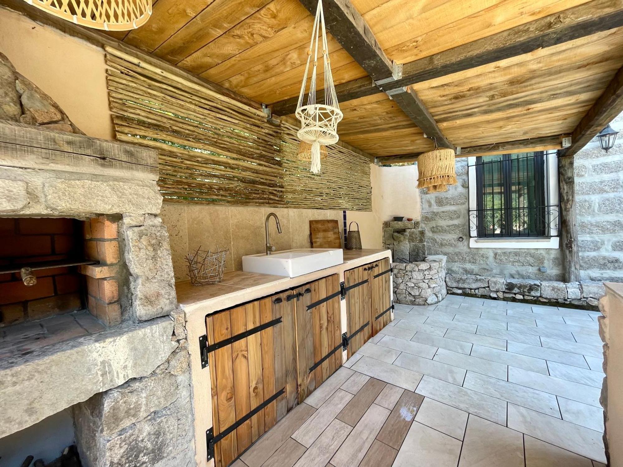 Casa Arena Authentique Maison De Village Avec Piscine Au Coeur De L'Alta Rocca - Zoza Extérieur photo