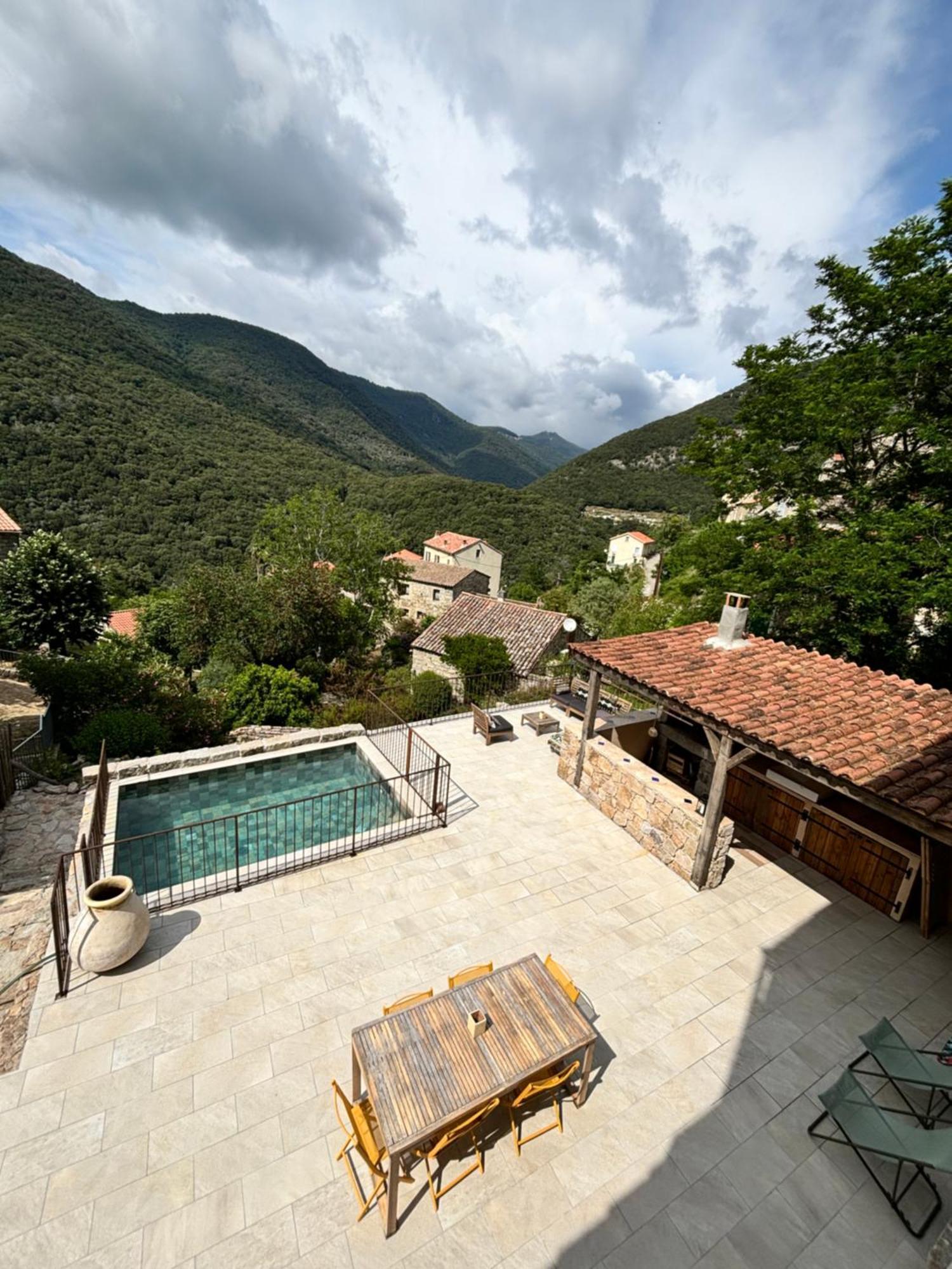 Casa Arena Authentique Maison De Village Avec Piscine Au Coeur De L'Alta Rocca - Zoza Extérieur photo