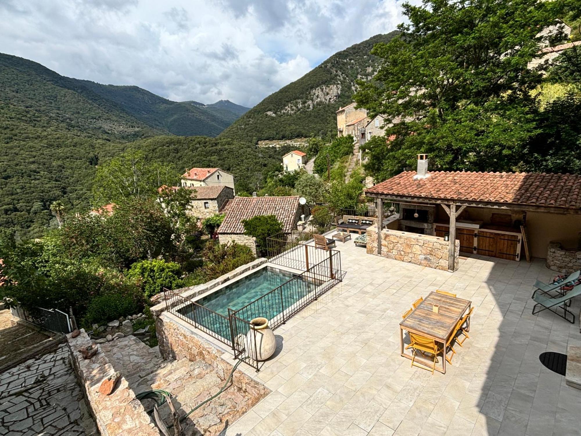 Casa Arena Authentique Maison De Village Avec Piscine Au Coeur De L'Alta Rocca - Zoza Extérieur photo