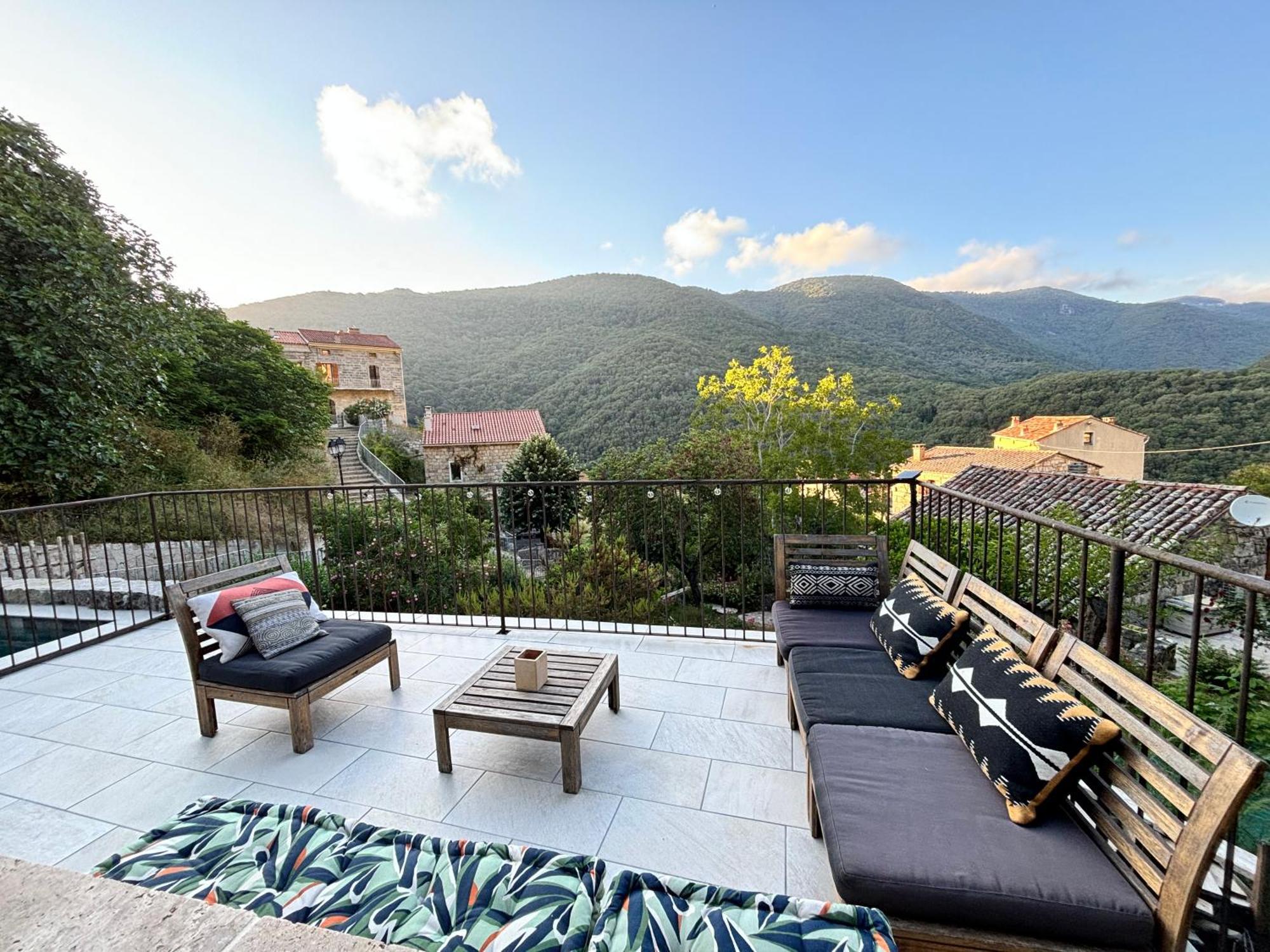 Casa Arena Authentique Maison De Village Avec Piscine Au Coeur De L'Alta Rocca - Zoza Extérieur photo